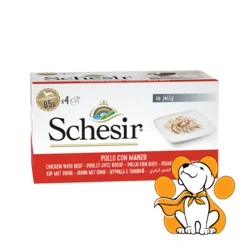 Schesir Multipac Dog Chicken With Beef 4x85g, Hrana Sa Piletinom i Govedinom