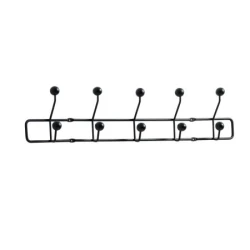 Čiviluk coat rack Grevinge 5+5 hooks black ( 3600528 )