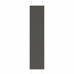 Plisirana zavjesa Crna 45x200 cm Širina tkanine 44,4 cm Poliester