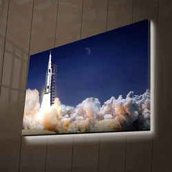 Zidna slika sa LED rasvjetom NASA-034, 45x70 cm