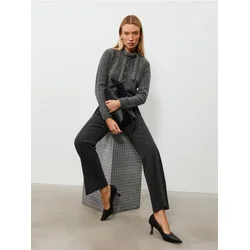 Sinsay - Straight leg pantalone sa dodatkom viskoze i peglanom linijom - tamno siva