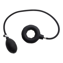 SuperLove Inflatable Penis Ring Black