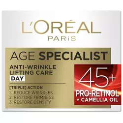 Loreal Ženska dnevna krema protiv bora Age Specialist Anti-Wrinkle 45+ 50ml
