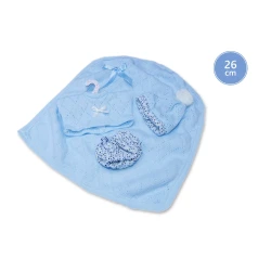Llorens M26-293 oblačila za punčko NEW BORN, velikost 26 cm