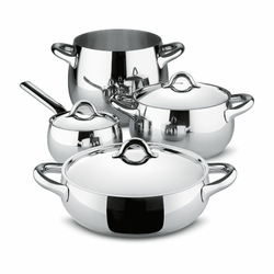 Set loncev MAMI, 7 kosov, nerjaveče jeklo, Alessi