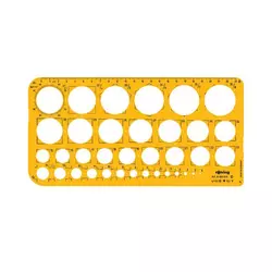 Ĺ ablona Rotring â€“ Krogi, 1-36 mm