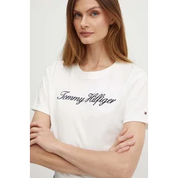 TOMMY HILFIGER Majica  črna / bela