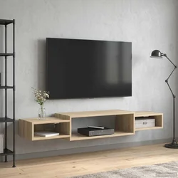 TV ormar za montažu na zid Zidna montaža Hrast sonoma