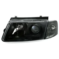 OEM Kristalni Clear Glass farovi VW Passat 3B/ B5 (97-00), Crni