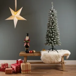 Dekordom novogodišnja jelka pencil pine snowy 180cm ( 043158 )