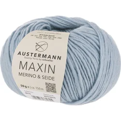 Austermann Maxin Merino & Seide 90320-10 Ice Blue Pletilna preja