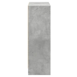 Polica za knjige boja betona 80x24x75 cm konstruirano drvo