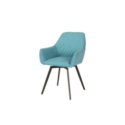 Trpezarijska stolica Haken Plava/Crne noge 580x600x860 mm ( 775-037 )