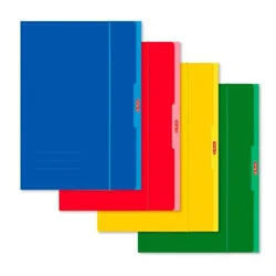Kartonska kuverta z elastiko A4 Herlitz UNI mix