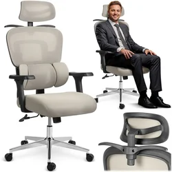Northix Sofotel Talin Micro Mesh pisarniški stol - siv