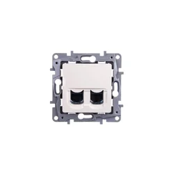 LEGRAND NILOE dvojna računalniška vtičnica RJ45 kat. 6 UTP kremne barve 664874