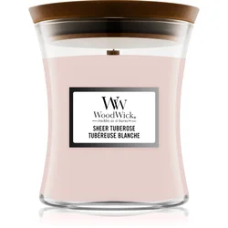 Woodwick Sheer Tuberose dišeča sveča 275 g