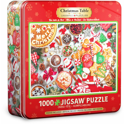 Eurographics - Puzzle Metal Box - Christmas Table - 1 000 kosov
