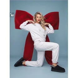 Sinsay - Crewneck dukserica od pamuka s dekorativnom aplikacijom - svetlo siva