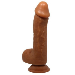 Beautiful Johnson Latino Dildo sa testisima, 17cm