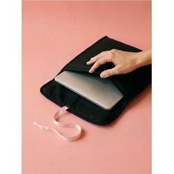 Sinsay - Torba za laptop sa mašnom - crno