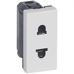 Legrand Uticnica 2P EURO/US bela Mosaic 077501