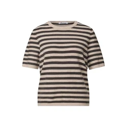 STREET ONE Pulover pesek/temno rjava