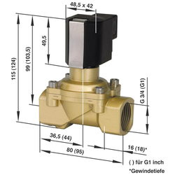 2/2-RAZVODNI MAGNETNI VENTIL 8 2 540 G3/4