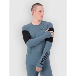 Mons Royale Olympus Merino Long Sleeve Base Layer Top black