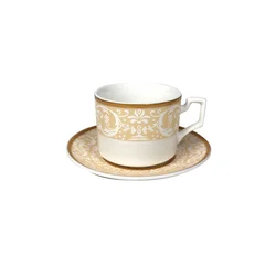 PORCELAN SET ZA KAFU 160ml 6/1 (EMB/ŽUTI) JH-COFU-YE