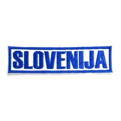 Slovenija našitek napis