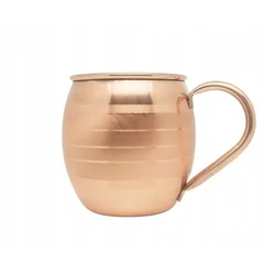 Bakrena skodelica 450 ml z brušenimi črtami M19 - zbirateljska