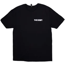 The Script Satellites & Pocket Logo (Back Print) Black XL Majica