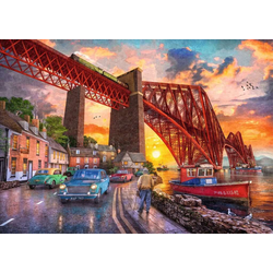 Ravensburger - Puzzle Bridge at sunrise - 1 000 kosov