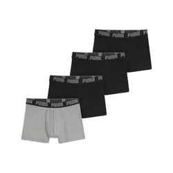 PUMA Boxer Briefs (4-Pack) Men, Clothing, Black/Grey, 2