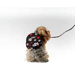 Paws & Whiskers Ranac i povodac za pse, Crni