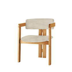 Hanah Home Trpezarijska stolica 58x76x49cm Svetlosivo-Hrast