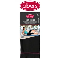 Albers Ženske helanke Capri Fitness, Crne