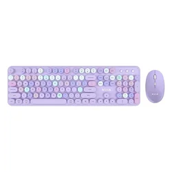 Tastatura i mis Aula AC306 Purple combo 2.4G