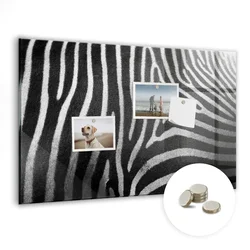 tulup.si Magnetna tabla za risanje Zebrast vzorec 90x60 cm