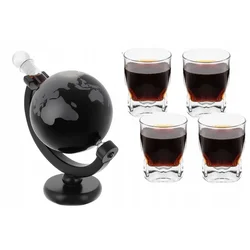 shumee Komplet 4 kozarcev Globus DeLuxe Whisky Carafe