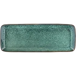 Bitz Pravokoten servirni krožnik 38 x 14 cm - črna/zelena