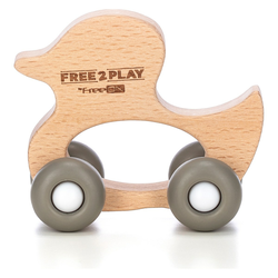 Free2play lesena račka na kolesih