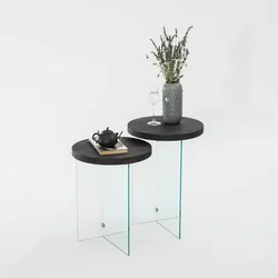 Hanah Home Set klub stolova Serenity 2, 2 komada, Antracit