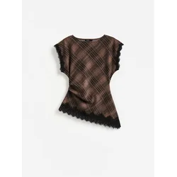 Reserved - Asimetrična bluza sa čipkom