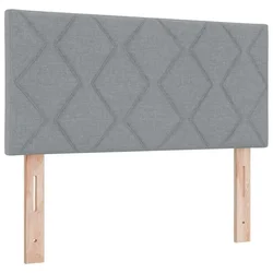 Vidaxl Vzglavje Svetlo siva 100 cm blago