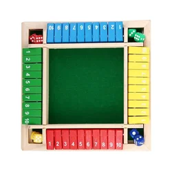 KJB Lesena družabna igra Shut-the-Box s kockami