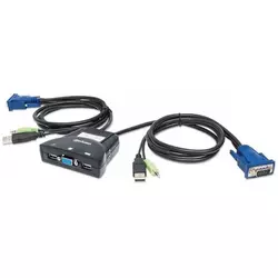 Intellinet MH 2-Port Mini KVM Switch, 2xUSB