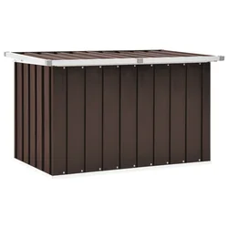 Vidaxl Vrtna shranjevalna škatla rjava 109x67x65 cm