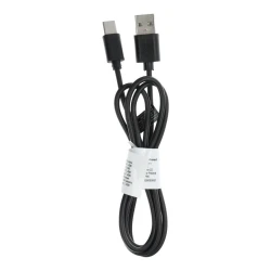 OEM USB-kabel A na tip C 2.0 C366 (dolgi konektor 8 mm) 1 m, črn